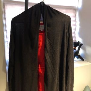 Moda International long black cardigan, like new